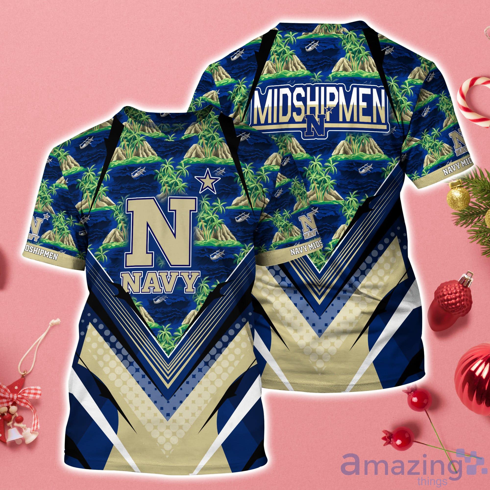 NCAA Navy Midshipmen Tropical Island T-Shirt