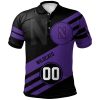 NCAA Northwestern Wildcats Custom Number Sport Style Logo Polo Shirt