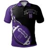 NCAA Northwestern Wildcats Flame Ball Polo Shirt
