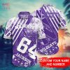 NCAA Northwestern Wildcats Custom Name Number Hawaiian Shirt