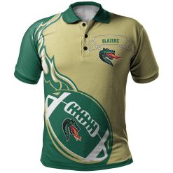 NCAA UAB Blazers Flame Ball Polo Shirt