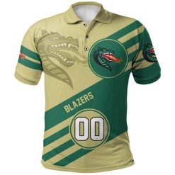 NCAA UAB Blazers Custom Number Sport Style Logo Polo Shirt