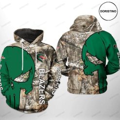 NCAA UAB Blazers Camo Veteran Hunting Pullover Hoodie