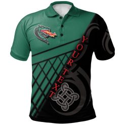 NCAA UAB Blazers Custom Text Celtic Pattern Polo Shirt
