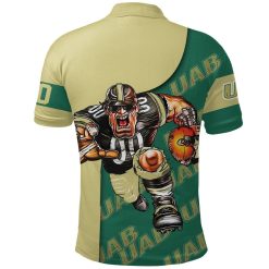 Alternative view of NCAA UAB Blazers Football Go On Polo Shirt