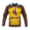 NCAA Wyoming Cowboys Custom Text Pullover Hoodie