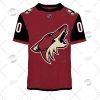 NHL Arizona Coyotes Custom Name Number 2022 Alternate Jersey T-Shirt