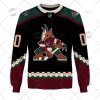 NHL Arizona Coyotes Custom Name Number 2022 Home Jersey Sweatshirt