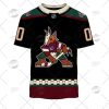 NHL Arizona Coyotes Custom Name Number 2022 Home Jersey T-Shirt