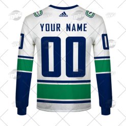 Alternative view of NHL Vancouver Canucks Custom Name Number 2022 Away Jersey Sweatshirt