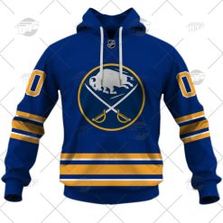 Alternative view of NHL Buffalo Sabres Custom Name Number 2022 Home Jersey Pullover Hoodie
