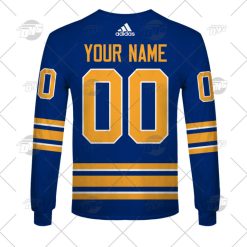 Alternative view of NHL Buffalo Sabres Custom Name Number 2022 Home Jersey Sweatshirt