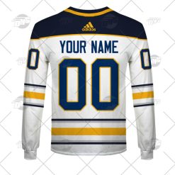 Alternative view of NHL Buffalo Sabres Custom Name Number 2022 Away Jersey Sweatshirt