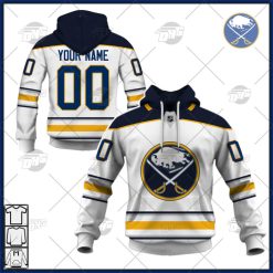 NHL Buffalo Sabres Custom Name Number 2022 Away Jersey Pullover Hoodie
