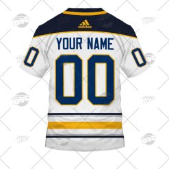 Alternative view of NHL Buffalo Sabres Custom Name Number 2022 Away Jersey T-Shirt