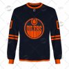 NHL Edmonton Oilers Custom Name Number Navy 2022 Alternate Jersey Sweatshirt
