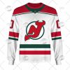 NHL New Jersey Devils Custom Name Number White Alternate Jersey Sweatshirt