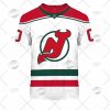 NHL New Jersey Devils Custom Name Number White Alternate Jersey T-Shirt