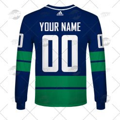 Alternative view of NHL Vancouver Canucks Custom Name Number 2022 Alternate Jersey Sweatshirt