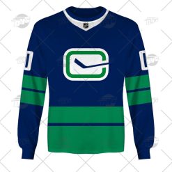 NHL Vancouver Canucks Custom Name Number 2022 Alternate Jersey Sweatshirt