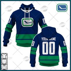NHL Vancouver Canucks Custom Name Number 2022 Alternate Jersey Pullover Hoodie