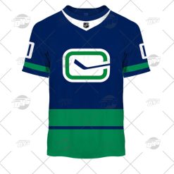 NHL Vancouver Canucks Custom Name Number 2022 Alternate Jersey T-Shirt