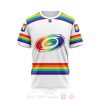 NHL Carolina Hurricanes Custom Name Number White LGBT Pride Jersey T-Shirt
