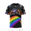 NHL Columbus Blue Jackets Custom Name Number Love LGBT Pride T-Shirt