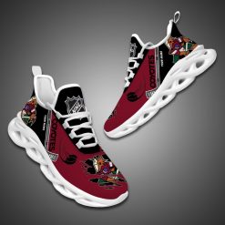 NHL Arizona Coyotes Custom Name Flying Puck Scratch Max Soul Shoes