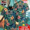 NHL Los Angeles Kings Custom Name Tropical Hibiscus Flowers Hawaiian Shirt