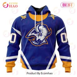 NHL Buffalo Sabres Custom Name Number 2022 Blue Reverse Retro Jersey Pullover Hoodie