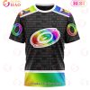 NHL Carolina Hurricanes Custom Name Number LGBT Pride Hockey Is For Everyone T-Shirt