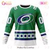 NHL Carolina Hurricanes Custom Name Number Green Reverse Retro Jersey Sweatshirt