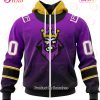 NHL Los Angeles Kings Custom Name Number Special Retro Gradient Design Jersey Zip Up Hoodie