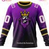NHL Los Angeles Kings Custom Name Number Special Retro Gradient Design Jersey Sweatshirt