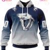 NHL Nashville Predators Custom Name Number Special Retro Gradient Design Jersey Pullover Hoodie