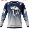 NHL Nashville Predators Custom Name Number Special Retro Gradient Design Jersey Sweatshirt