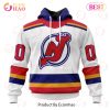 NHL New Jersey Devils Custom Name Number 2022 Reverse Retro Jersey Pullover Hoodie