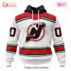 NHL New Jersey Devils Custom Name Number Special Reverse Retro Redesign Jersey Pullover Hoodie