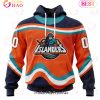 NHL New York Islanders Custom Name Number Specialized Retro Concepts Jersey Pullover Hoodie