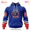 NHL New York Rangers Custom Name Number 2022 Reverse Retro Jersey Pullover Hoodie