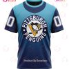 NHL Pittsburgh Penguins Custom Name Number Special Retro Gradient Design Jersey T-Shirt
