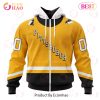 NHL Pittsburgh Penguins Custom Name Number Special Reverse Retro Redesign Jersey Zip Up Hoodie