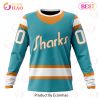 NHL San Jose Sharks Custom Name Number Special Reverse Retro Redesign Jersey Sweatshirt