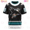 NHL San Jose Sharks Custom Name Number Specialized Retro Concepts Jersey T-Shirt