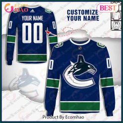 NHL Vancouver Canucks Custom Name Number 2022 Home Jersey Sweatshirt