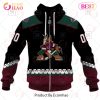 NHL Arizona Coyotes Custom Name Number 2023 Home Jersey Zip Up Hoodie