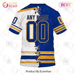 Alternative view of NHL Buffalo Sabres Custom Name Number 2023 Mix Jersey T-Shirt