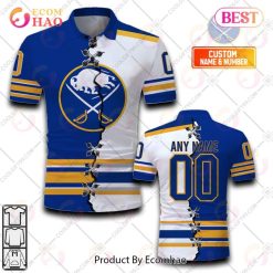 NHL Buffalo Sabres Custom Name Number 2023 Mix Jersey Polo Shirt