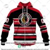 NHL Chicago Blackhawks Custom Name Number Heritage Jersey Zip Up Hoodie